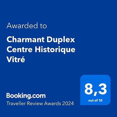 Charmant Duplex Centre Historique Vitre Екстериор снимка